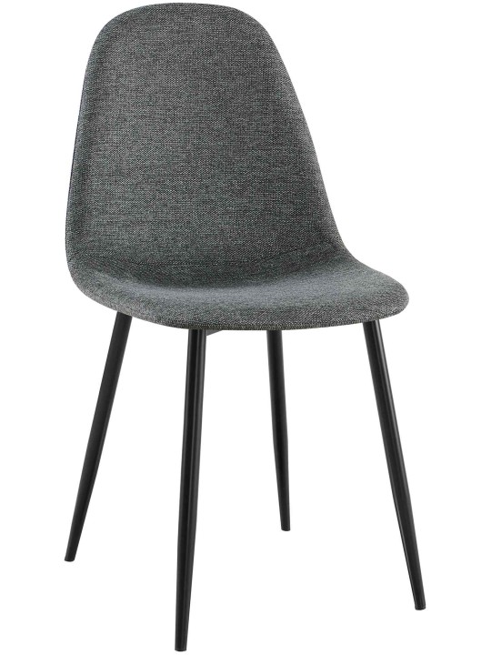 Cadeira de jantar em tecido Napier, cinza