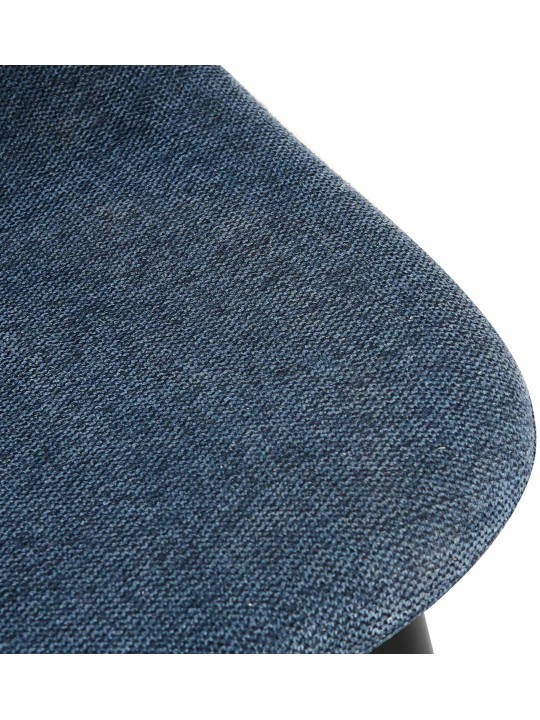 Cadeira de jantar em tecido Napier, azul escuro