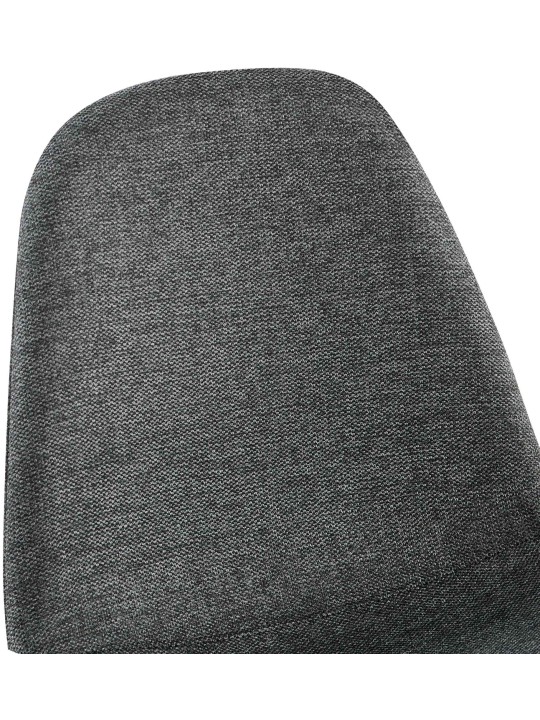 Conjunto de 4 cadeiras de jantar em tecido Napier, cinza