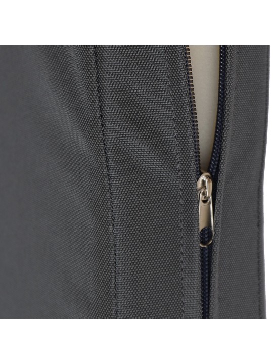 Banco de balanço Joyce com almofada de assento 220 cm + teca, cinza escuro