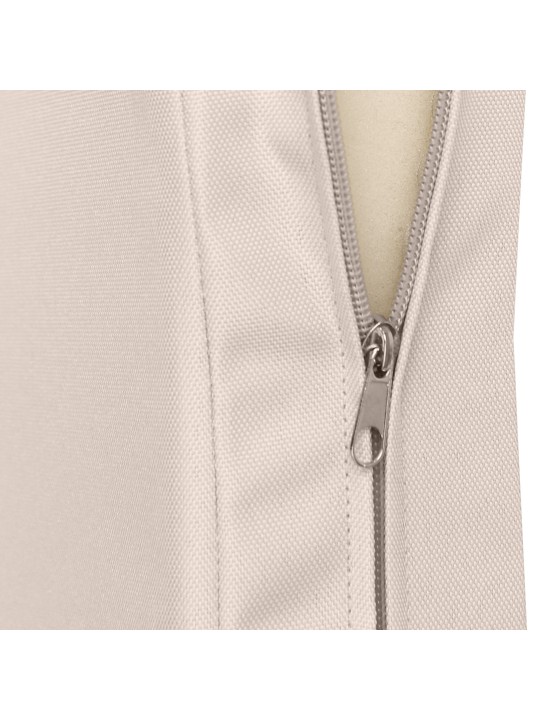 Banco de teca Jackson com almofada de assento 120 cm + teca, creme