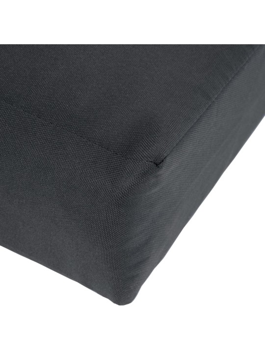 Banco de teca Jackson com almofada de assento 220 cm + teca, cinza escuro Banco de teca Jackson com almofada de assento 220 cm + teca, cinza escuro