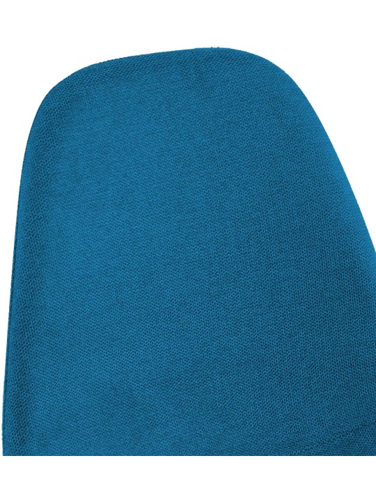 Conjunto de 4 cadeiras de jantar em tecido Napier, azul