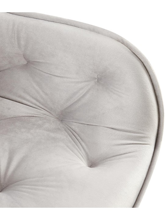 Conjunto de 2 cadeiras de jantar Antigo veludo, cinza