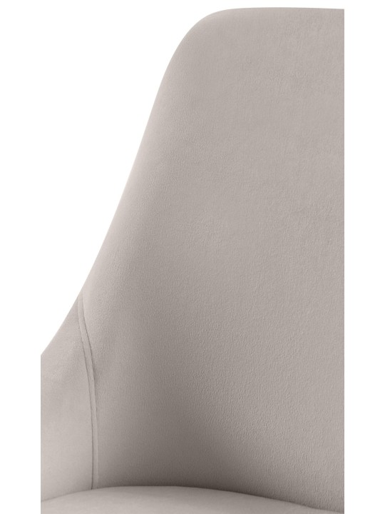 Conjunto de 2 cadeiras de jantar em veludo Elmira, cinza