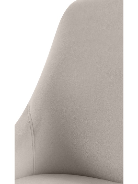 Conjunto de 2 cadeiras de sala de jantar Elmira veludo dourado, cinza Conjunto de 2 cadeiras de sala de jantar Elmira veludo dourado, cinza