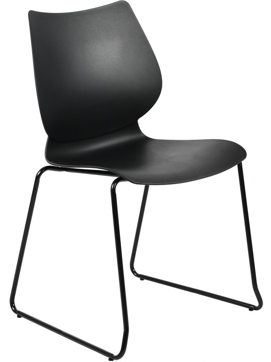 Conjunto de 2 cadeiras Houma, preto Conjunto de 2 cadeiras Houma, preto