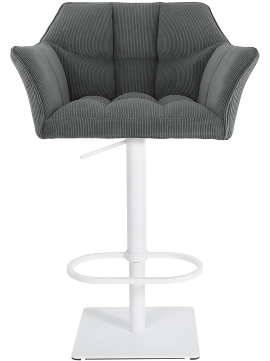 Banqueta alta Damaso W Cord, cinza