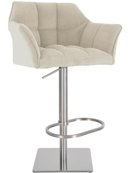 Banqueta alta Damaso E Cord, creme