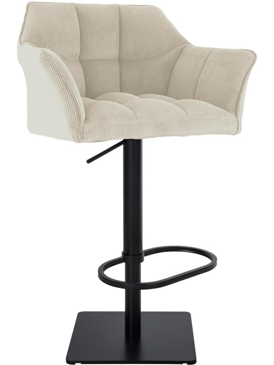 Banqueta alta Damaso B Cord, creme