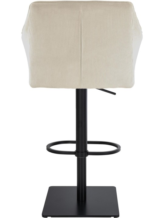 Banqueta alta Damaso B Cord, creme
