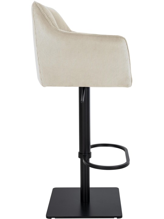 Banqueta alta Damaso B Cord, creme