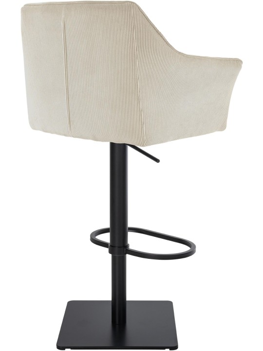 Banqueta alta Damaso B Cord, creme
