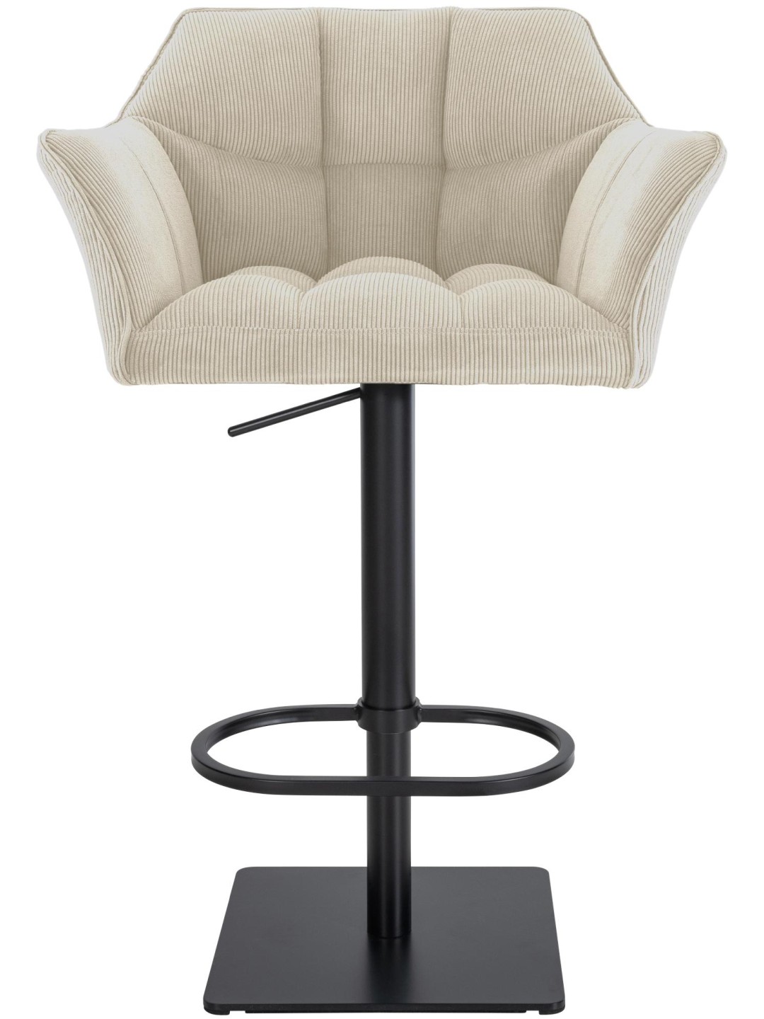 Banqueta alta Damaso B Cord, creme