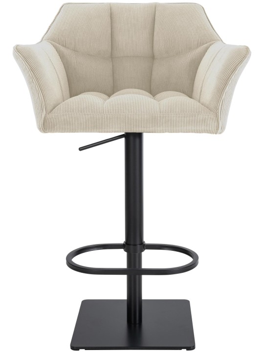 Banqueta alta Damaso B Cord, creme