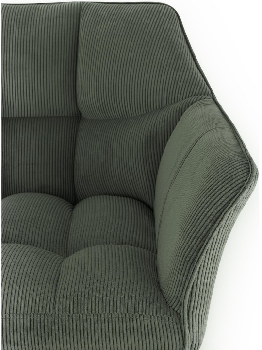 Banqueta alta Damaso B Cord, verde