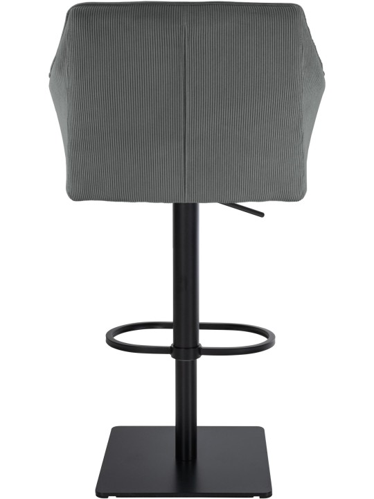 Banqueta alta Damaso B Cord, cinza