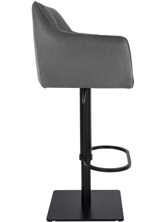 Banqueta alta Damaso B Cord, cinza