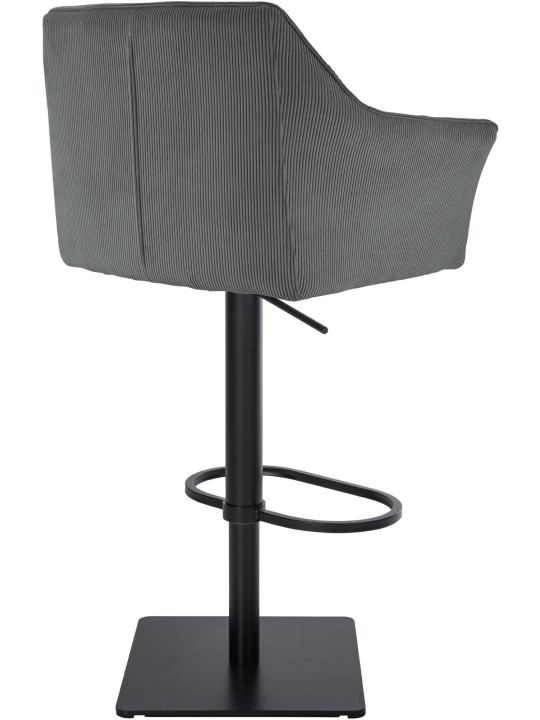 Banqueta alta Damaso B Cord, cinza