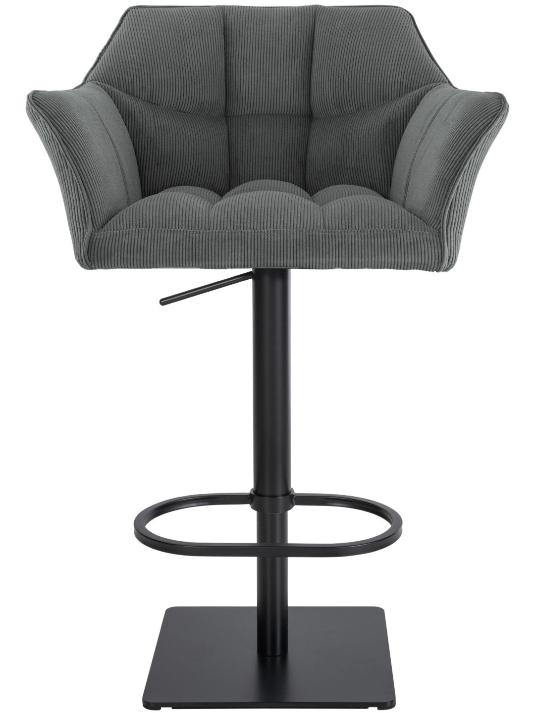 Banqueta alta Damaso B Cord, cinza