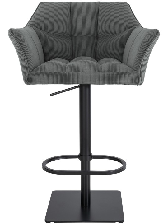Banqueta alta Damaso B Cord, cinza