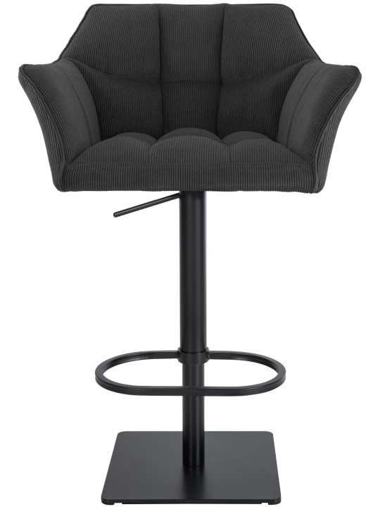 Banqueta alta Damaso B Cord, cinza escuro Banqueta alta Damaso B Cord, cinza escuro