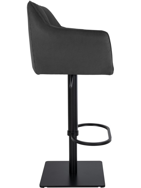 Banqueta alta Damaso B Cord, cinza escuro Banqueta alta Damaso B Cord, cinza escuro