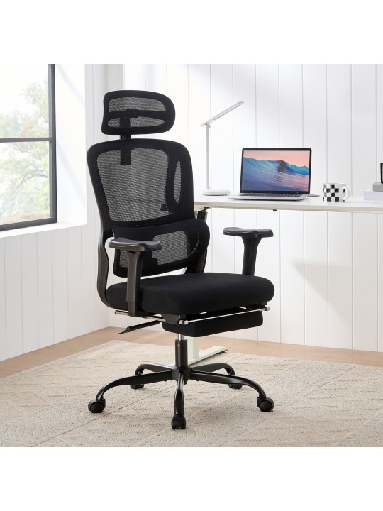 Cadeira de escritório Mankato, preto