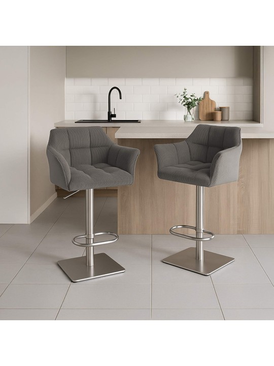 Banqueta alta Damaso E Cord, taupe
