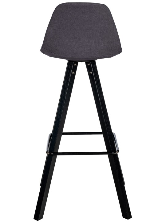 Conjunto de 2 bancos de bar em tecido Corbin quadrado, cinza escuro Conjunto de 2 bancos de bar em tecido Corbin quadrado, cinza escuro