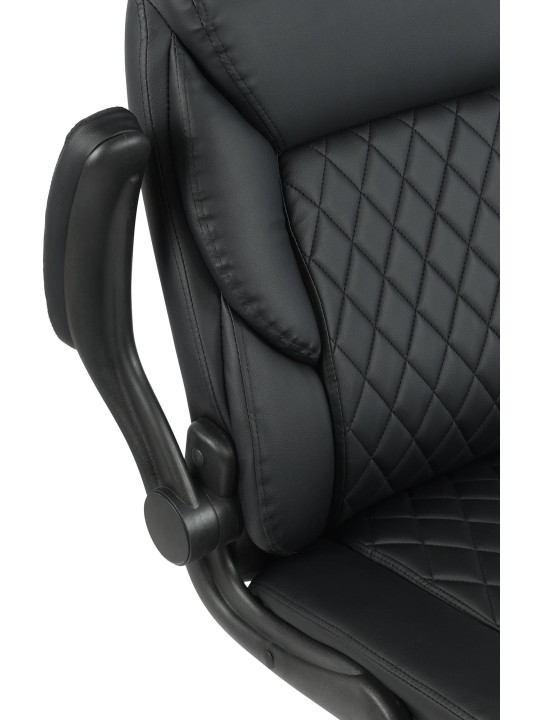 Cadeira de escritório Medfield couro sintético, preto