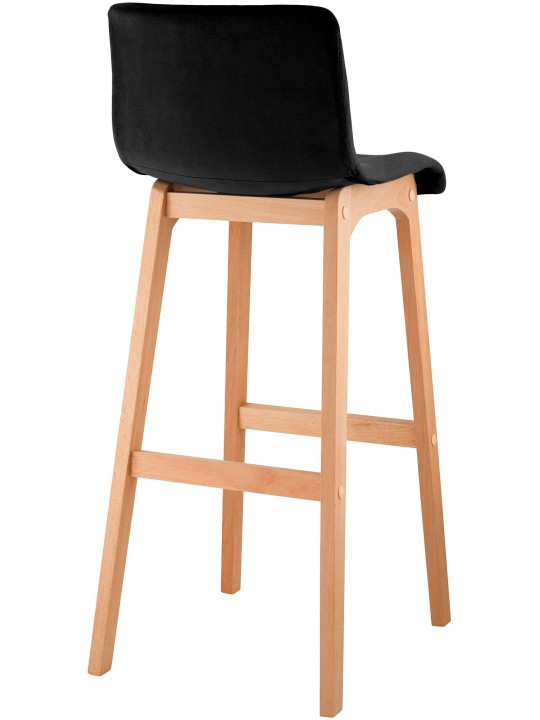 Banqueta alta Hoover Velvet Natura, preto Banqueta alta Hoover Velvet Natura, preto