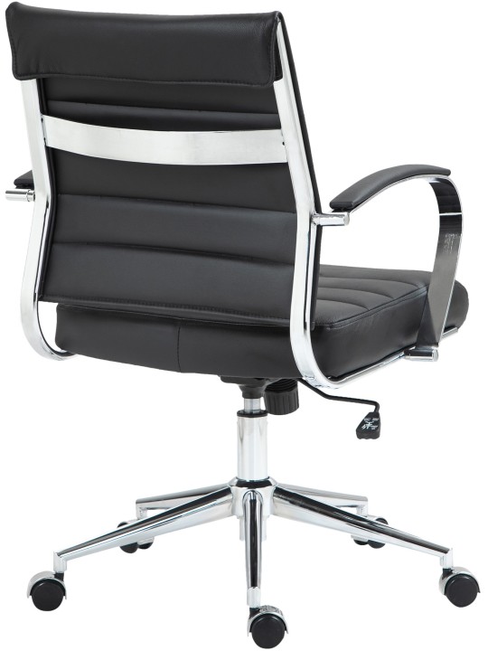 Cadeira de escritório Oakland couro verdadeiro, preto