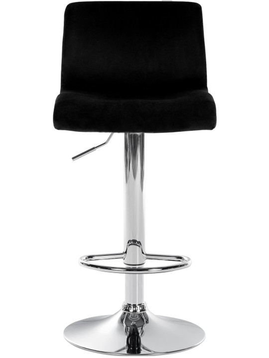 Banqueta alta Hoover veludo C, preto