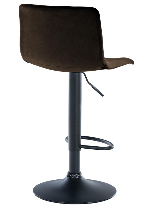 Banqueta alta Hoover veludo B, castanho
