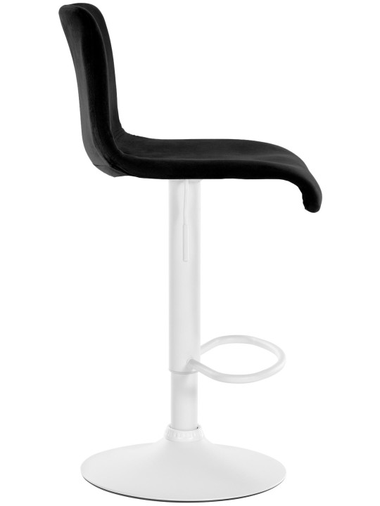 Banqueta alta Hoover veludo W, preto