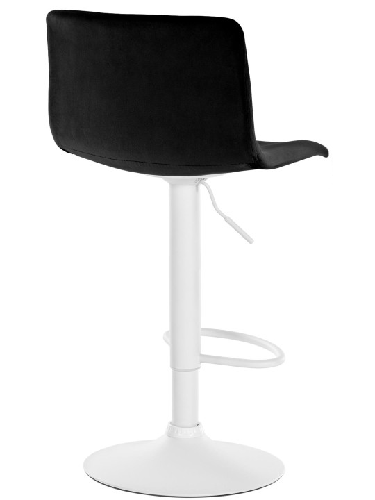Banqueta alta Hoover veludo W, preto