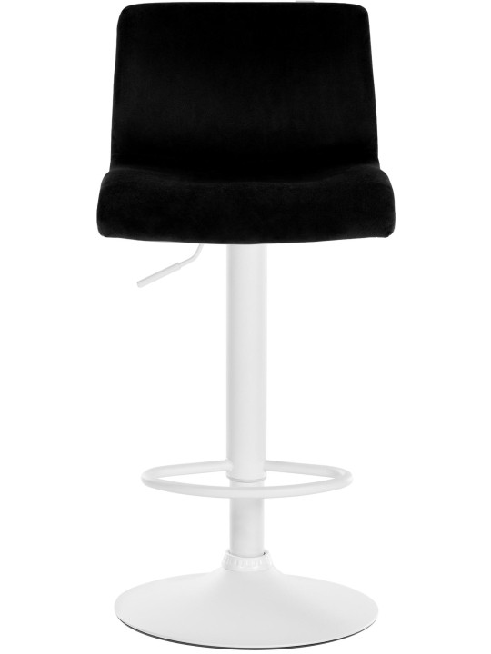 Banqueta alta Hoover veludo W, preto