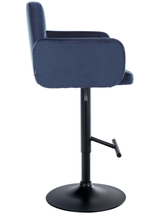 Conjunto de 2 bancos altos de veludo Los Angeles, azul Conjunto de 2 bancos altos de veludo Los Angeles, azul