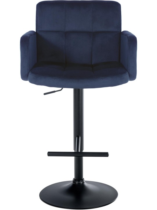 Conjunto de 2 bancos altos de veludo Los Angeles, azul Conjunto de 2 bancos altos de veludo Los Angeles, azul