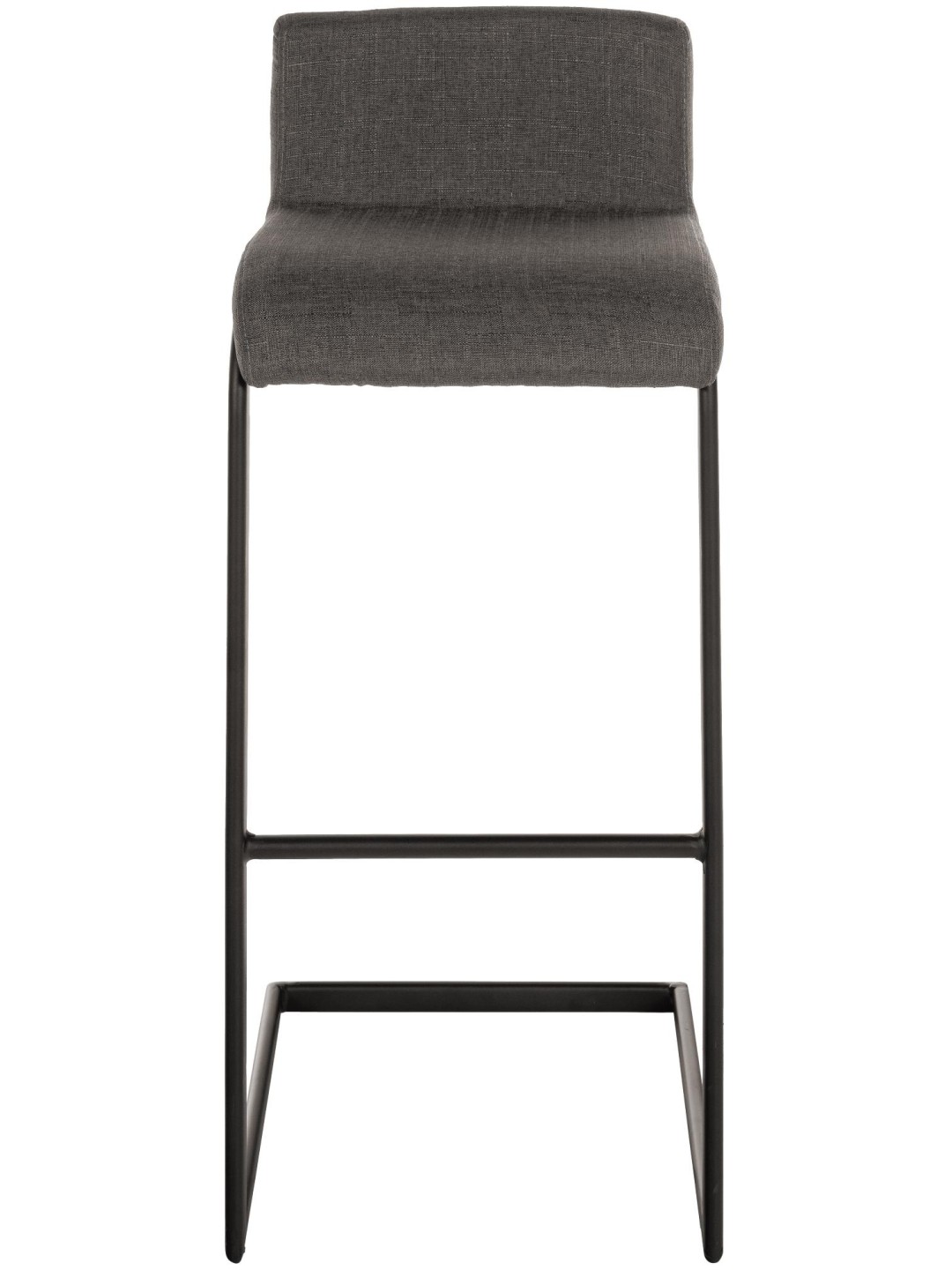 Conjunto de 2 bancos altos em tecido Newport B, cinza escuro