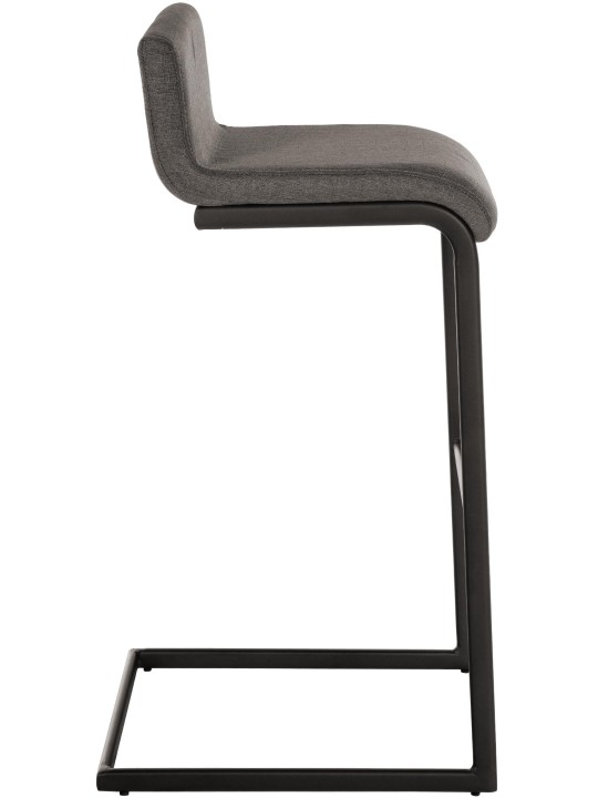 Conjunto de 2 bancos altos em tecido Newport B, cinza escuro Conjunto de 2 bancos altos em tecido Newport B, cinza escuro