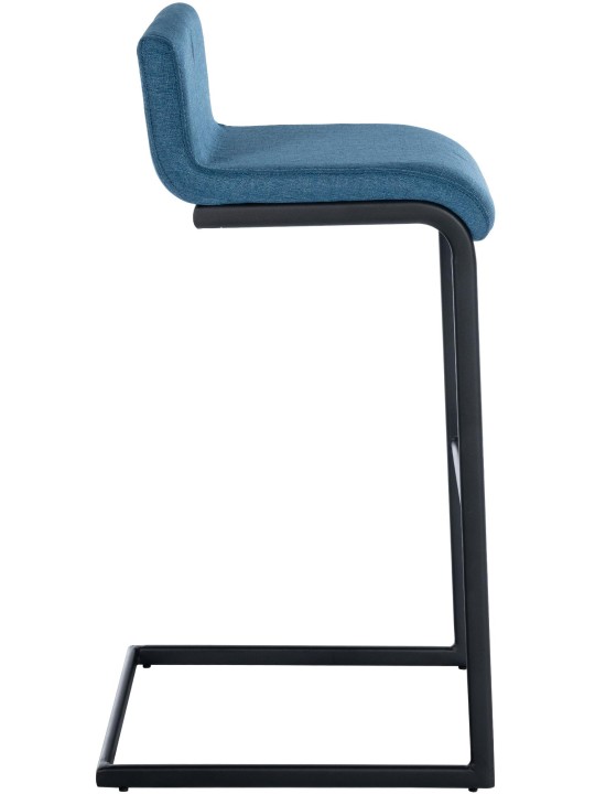 Conjunto de 2 bancos altos em tecido Newport B, azul