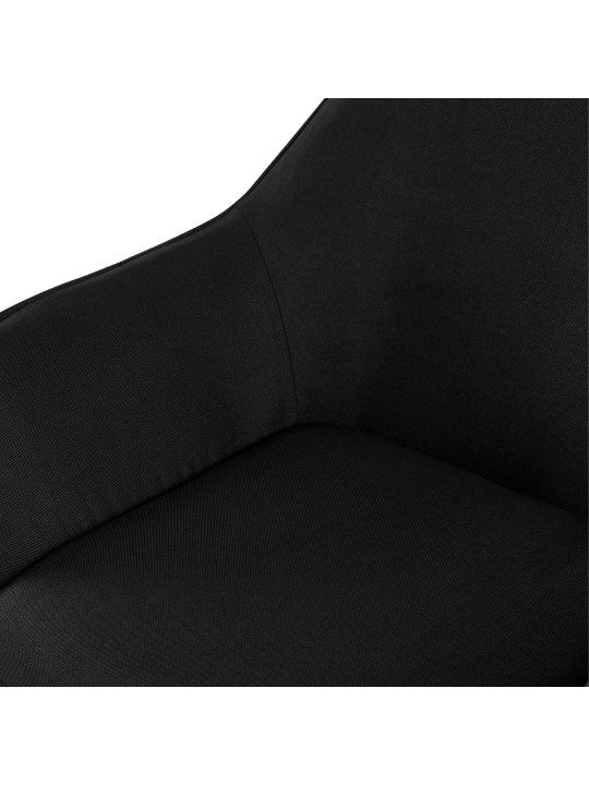 Conjunto de 2 cadeiras de jantar tecido Vessa, preto Conjunto de 2 cadeiras de jantar tecido Vessa, preto