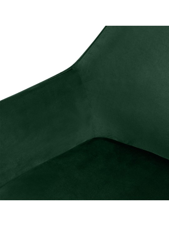 Cadeira da sala de jantar veludo Luena, verde Cadeira da sala de jantar veludo Luena, verde