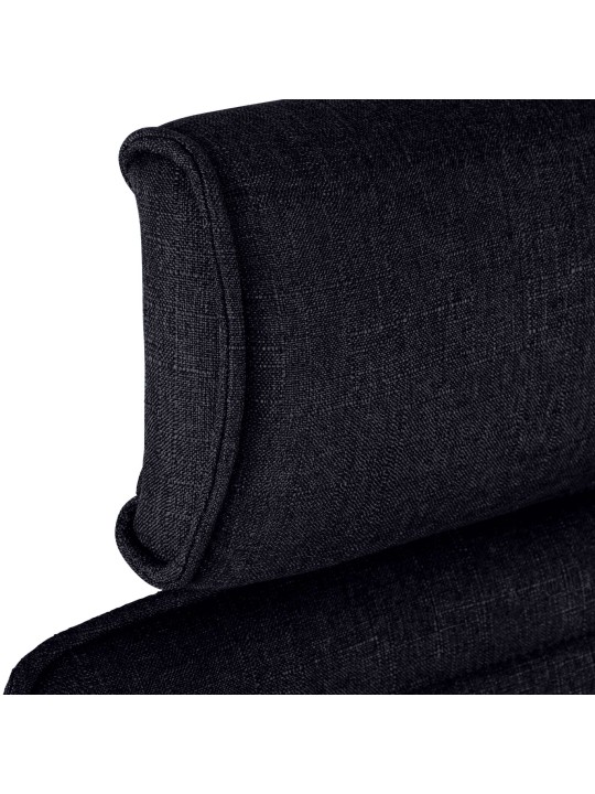 Cadeira de escritório Rako tecido, preto