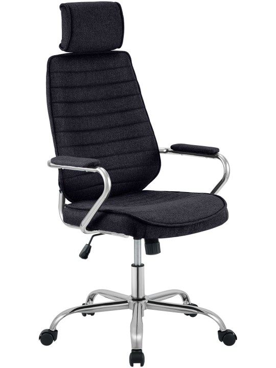 Cadeira de escritório Rako tecido, preto