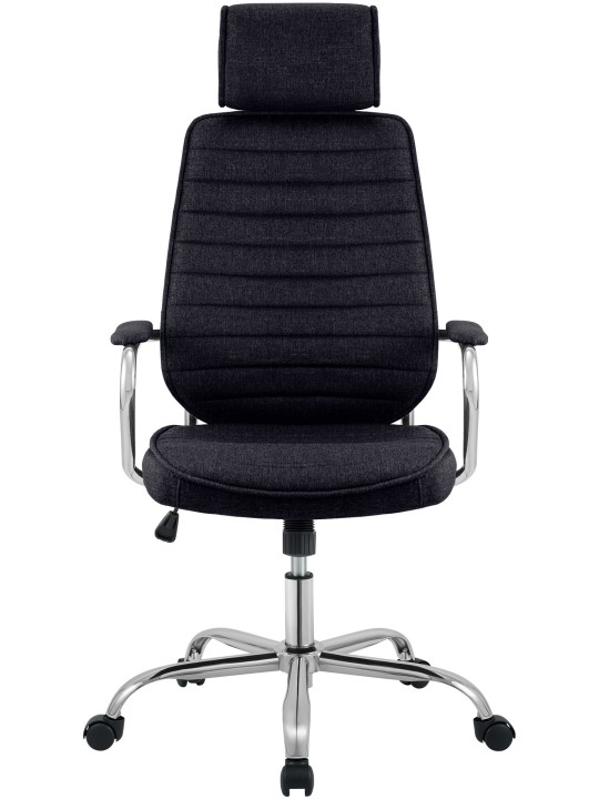 Cadeira de escritório Rako tecido, preto