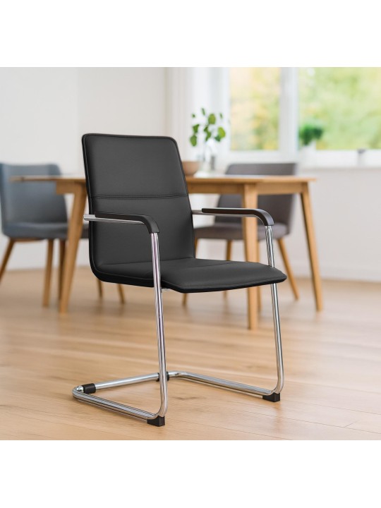 Cadeira para visitantes de Seattle, preto