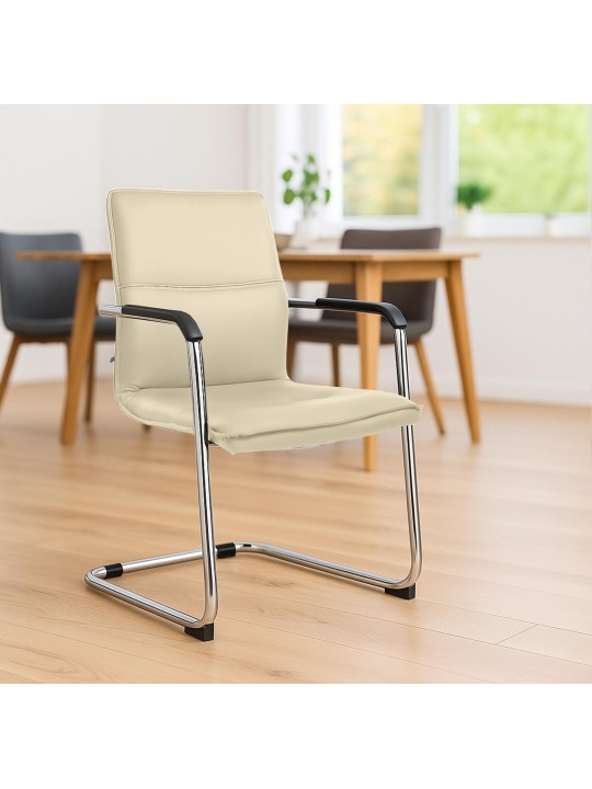 Cadeira para visitantes de Seattle, creme
